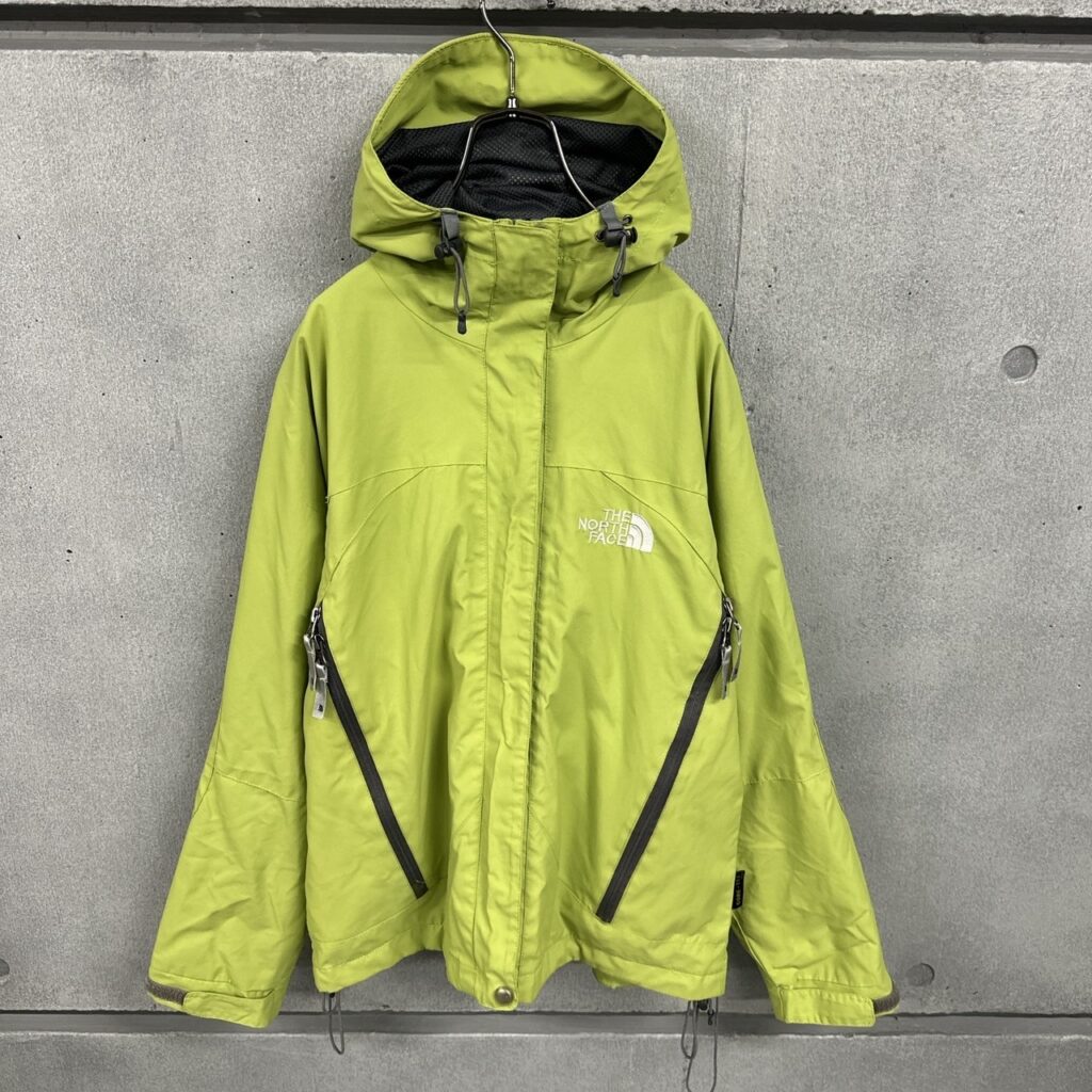 THE NORTH FACE レインウェア ライムグリーン/ブラック ノースフェイス マウンテンパーカー GORE-TEX ライムグリーン