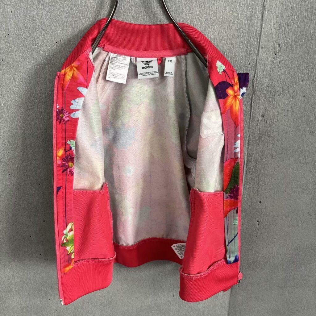 アディダス セットアップ トラックジャケット 花柄 ピンク